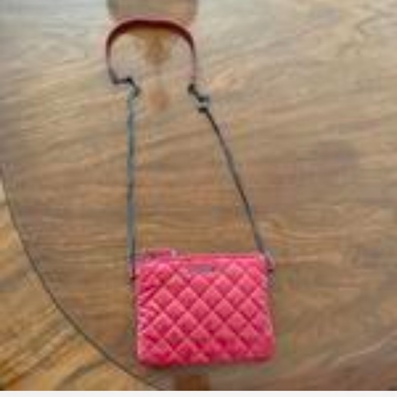 MZ Wallace Glossy Pink Quilted Crossbody Bag - Picture 2 of 2